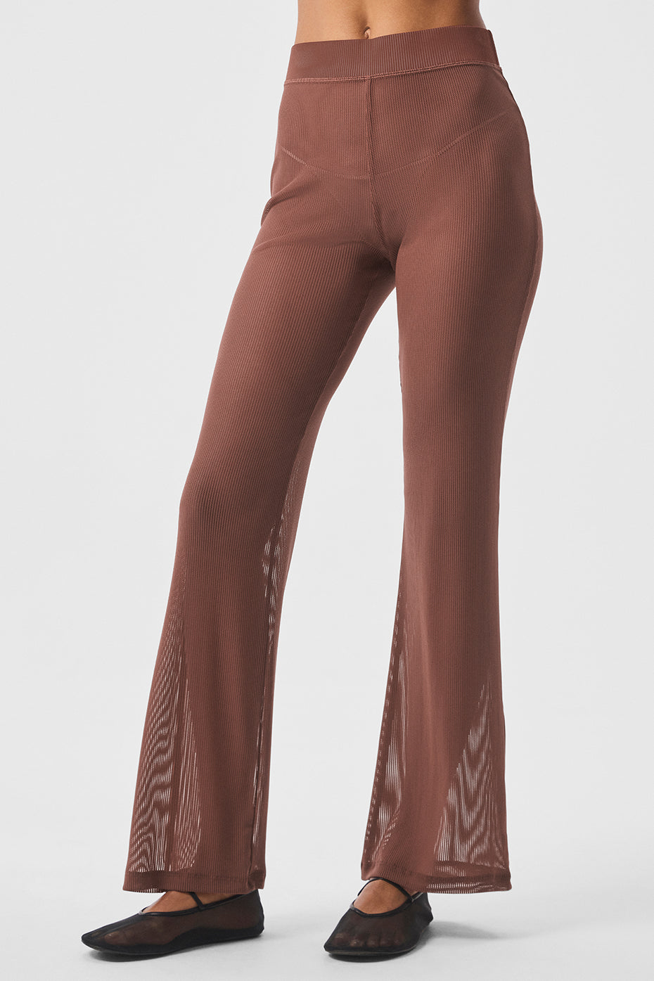 Striped Mesh Tropical Nights Flare Pant