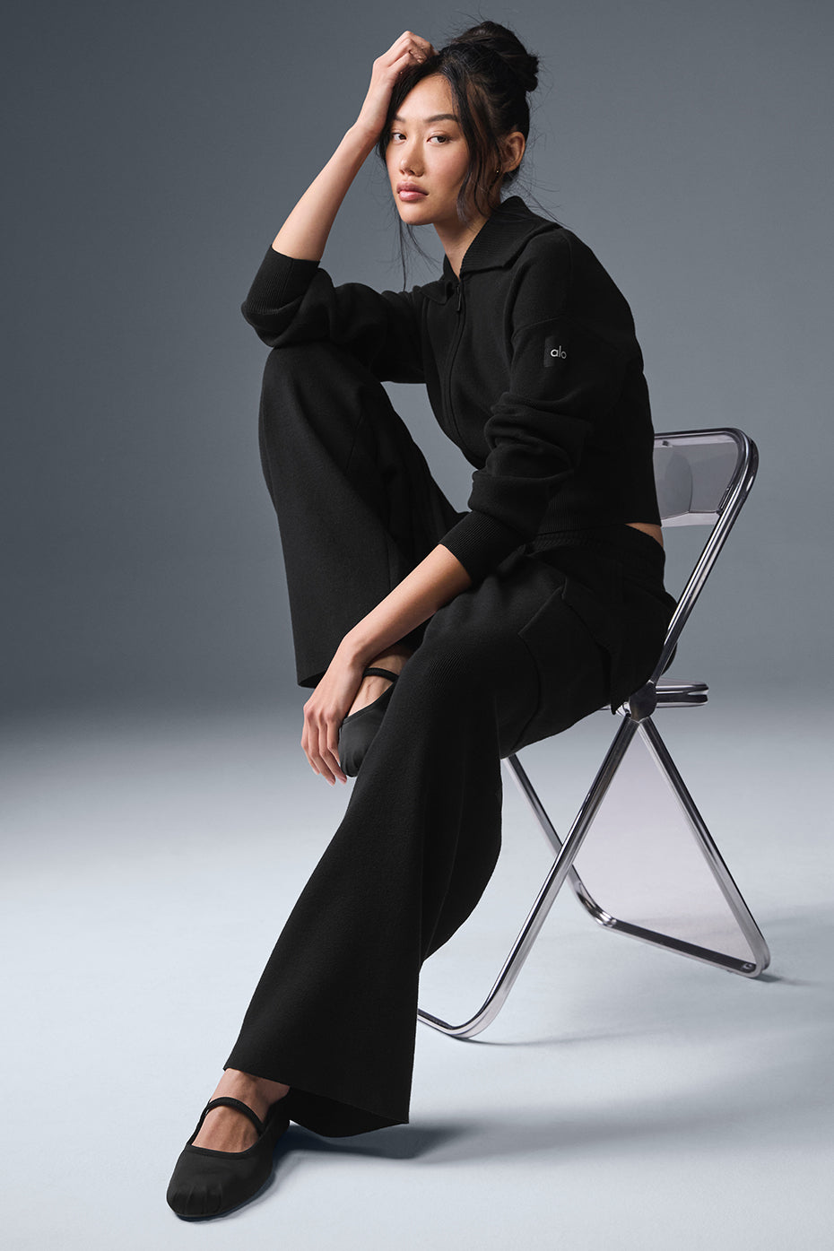 Scholar Knit High-Waist Cargo Pant
