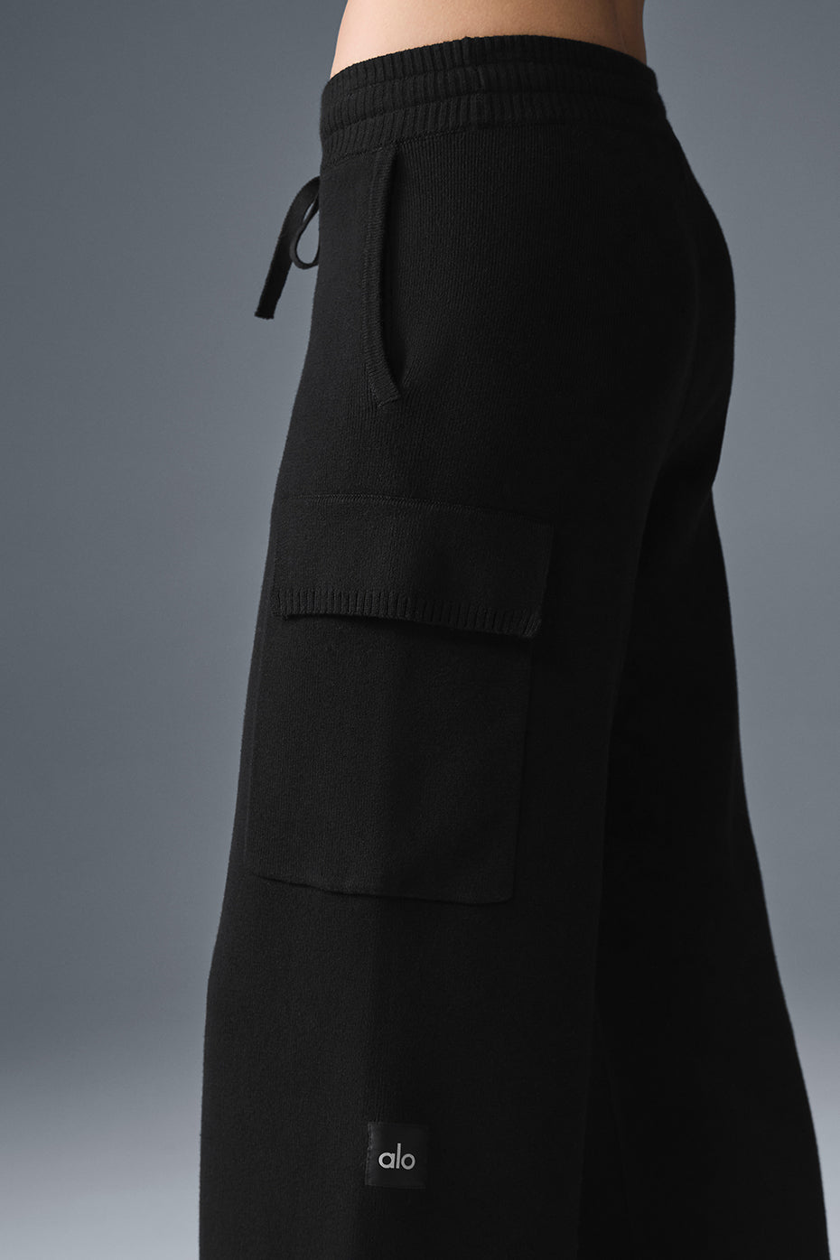 Scholar Knit High-Waist Cargo Pant