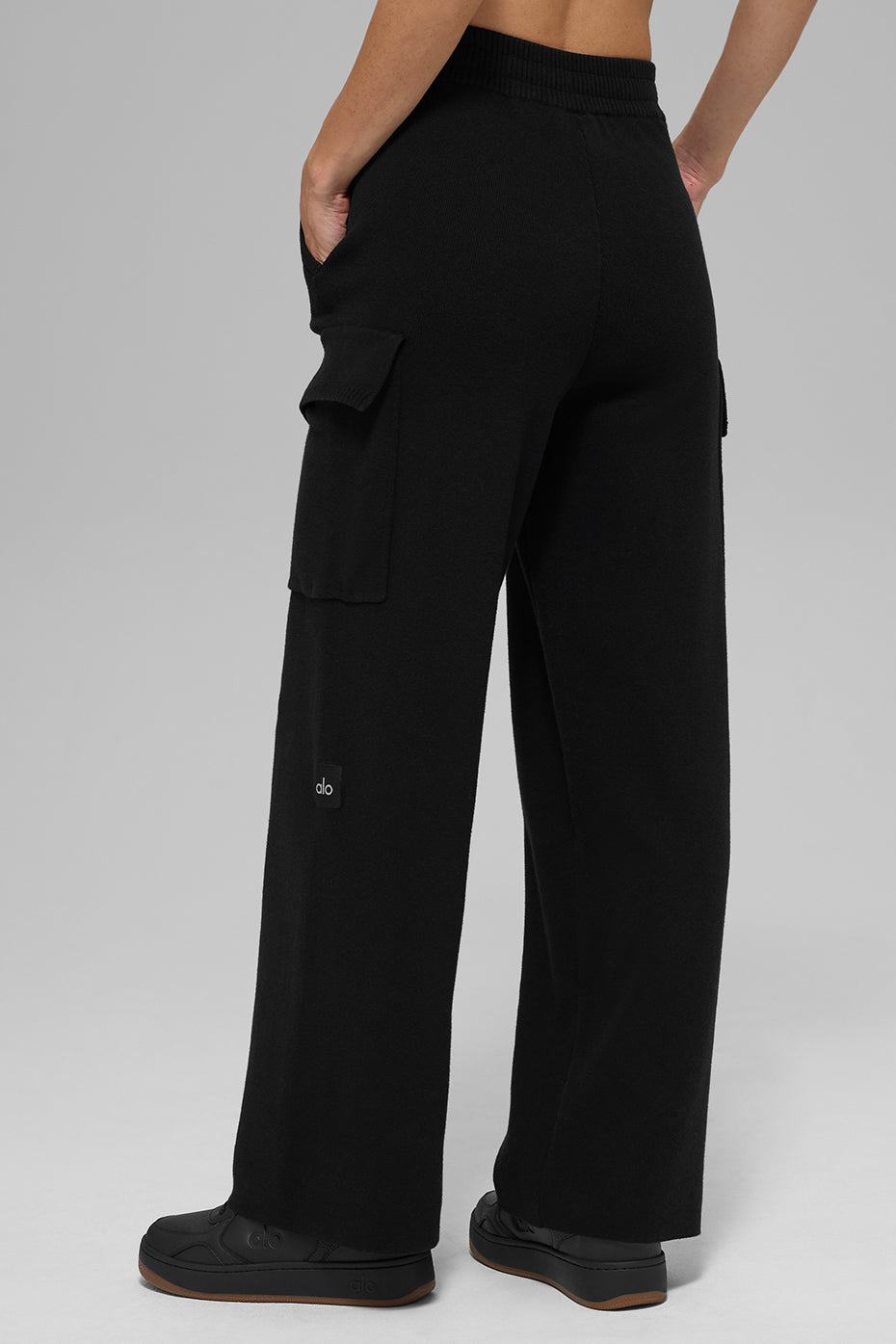 Scholar Knit High-Waist Cargo Pant