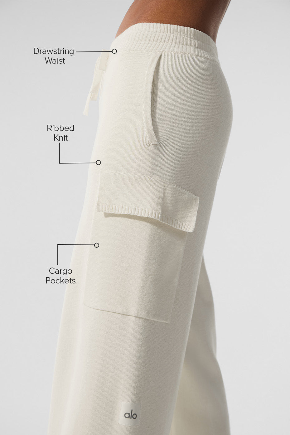 Scholar Knit High-Waist Cargo Pant