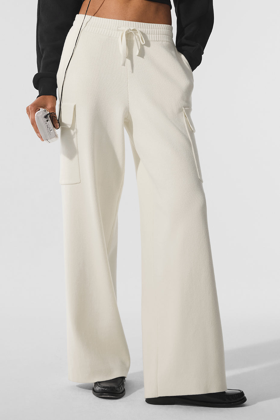 Scholar Knit High-Waist Cargo Pant