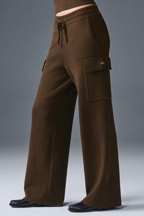 Scholar Knit High-Waist Cargo Pant