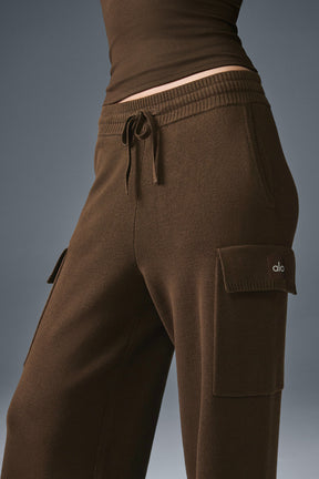 Scholar Knit High-Waist Cargo Pant