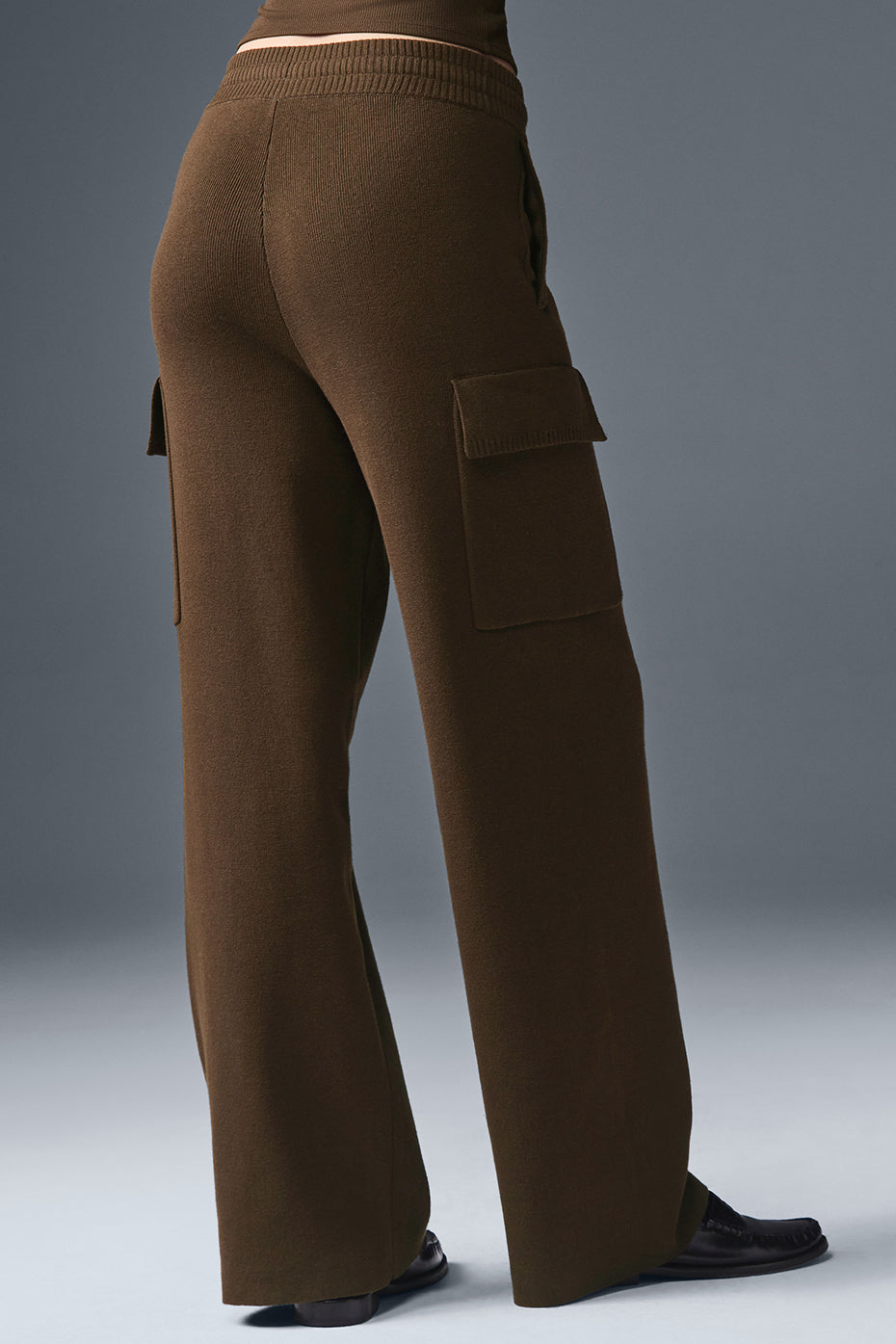 Scholar Knit High-Waist Cargo Pant