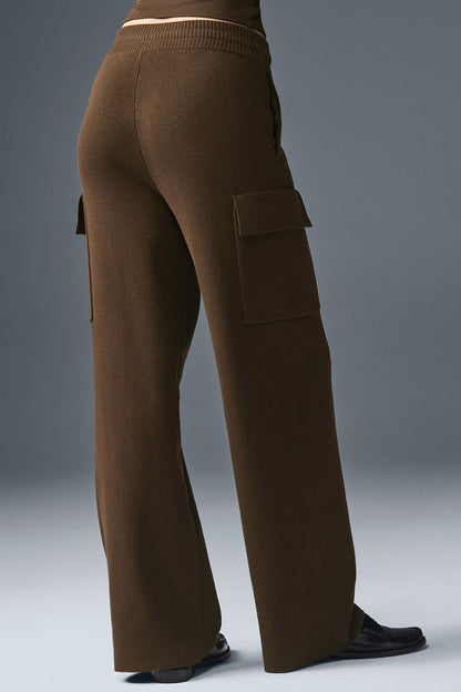 Scholar Knit High-Waist Cargo Pant