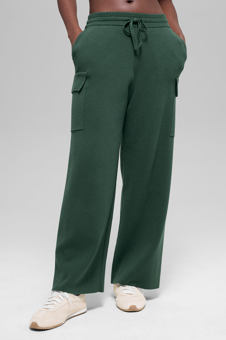 Scholar Knit High-Waist Cargo Pant