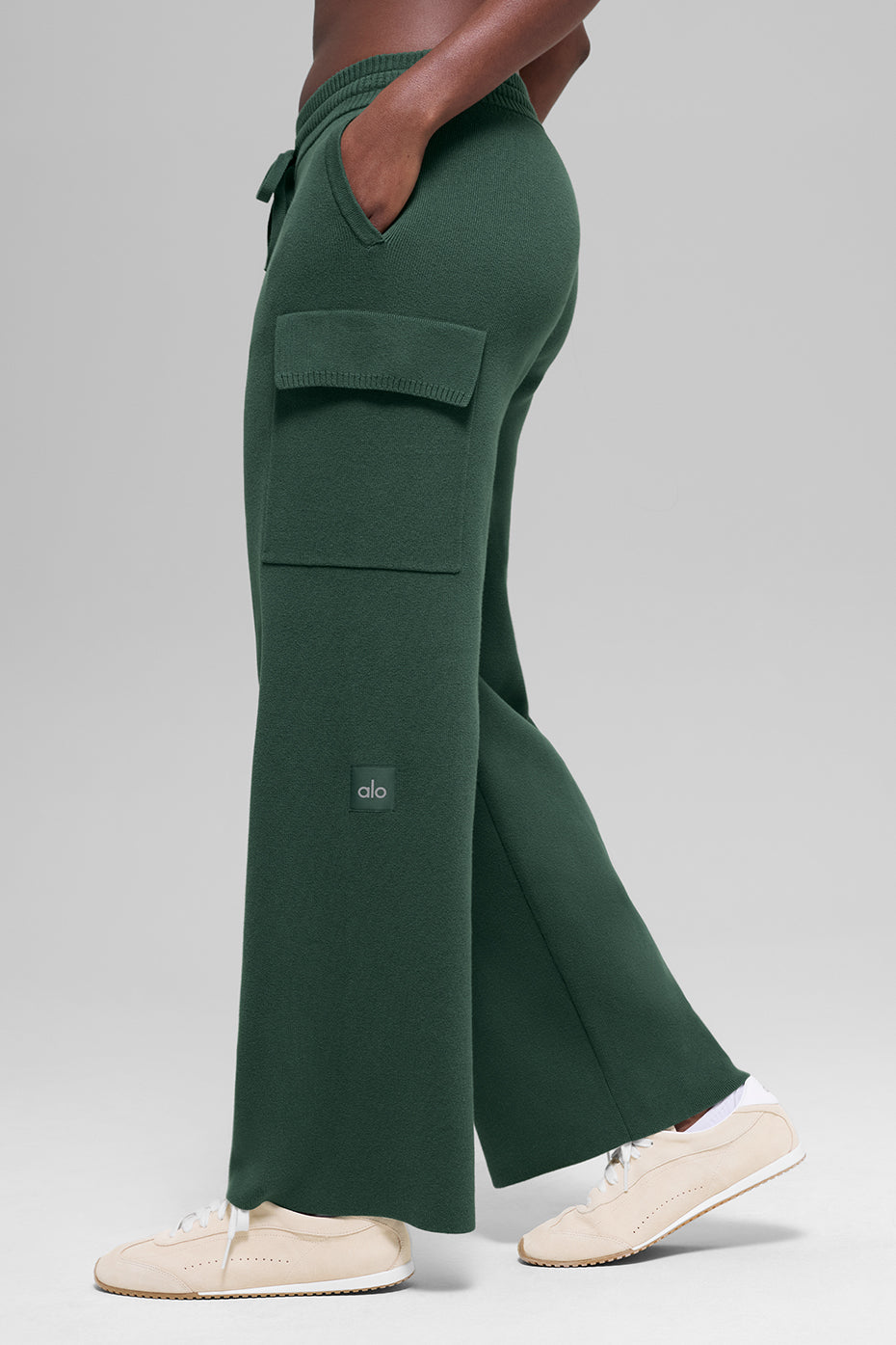 Scholar Knit High-Waist Cargo Pant