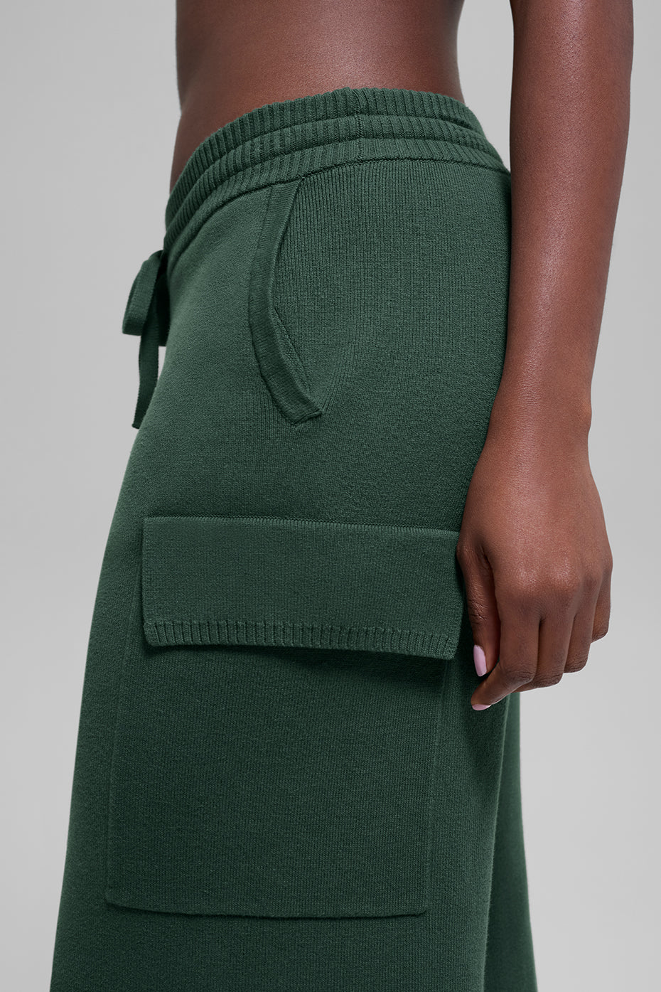 Scholar Knit High-Waist Cargo Pant