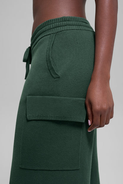 Scholar Knit High-Waist Cargo Pant