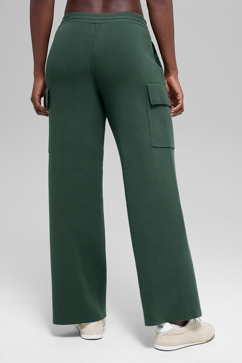 Scholar Knit High-Waist Cargo Pant