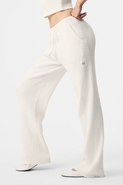 Snuggle Up Sweater High-Waist Wide Leg Pant