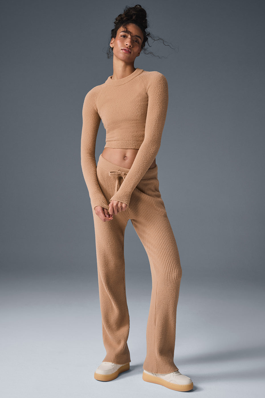 Snuggle Up Sweater High-Waist Wide Leg Pant