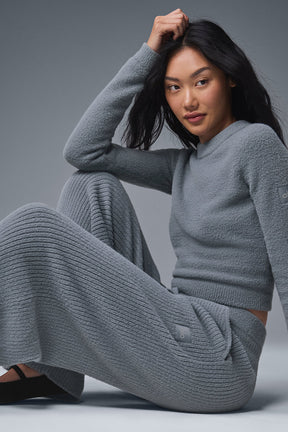 Snuggle Up Sweater High-Waist Wide Leg Pant