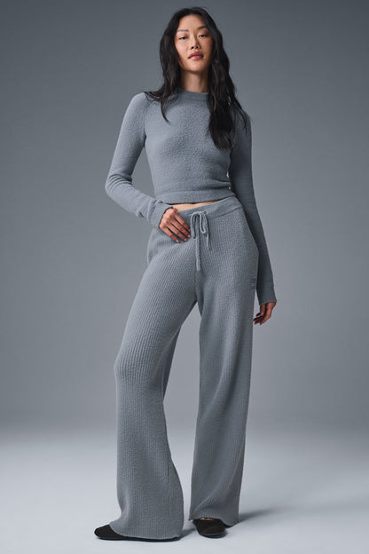 Snuggle Up Sweater High-Waist Wide Leg Pant