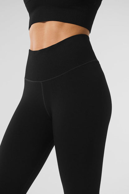 Seamless Winter Warm Plush High-Waist 7/8 Legging