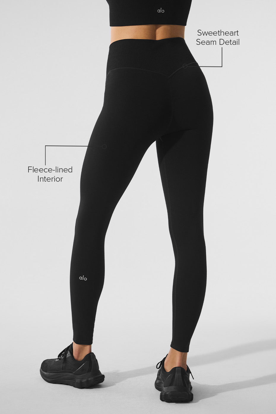 Seamless Winter Warm Plush High-Waist 7/8 Legging