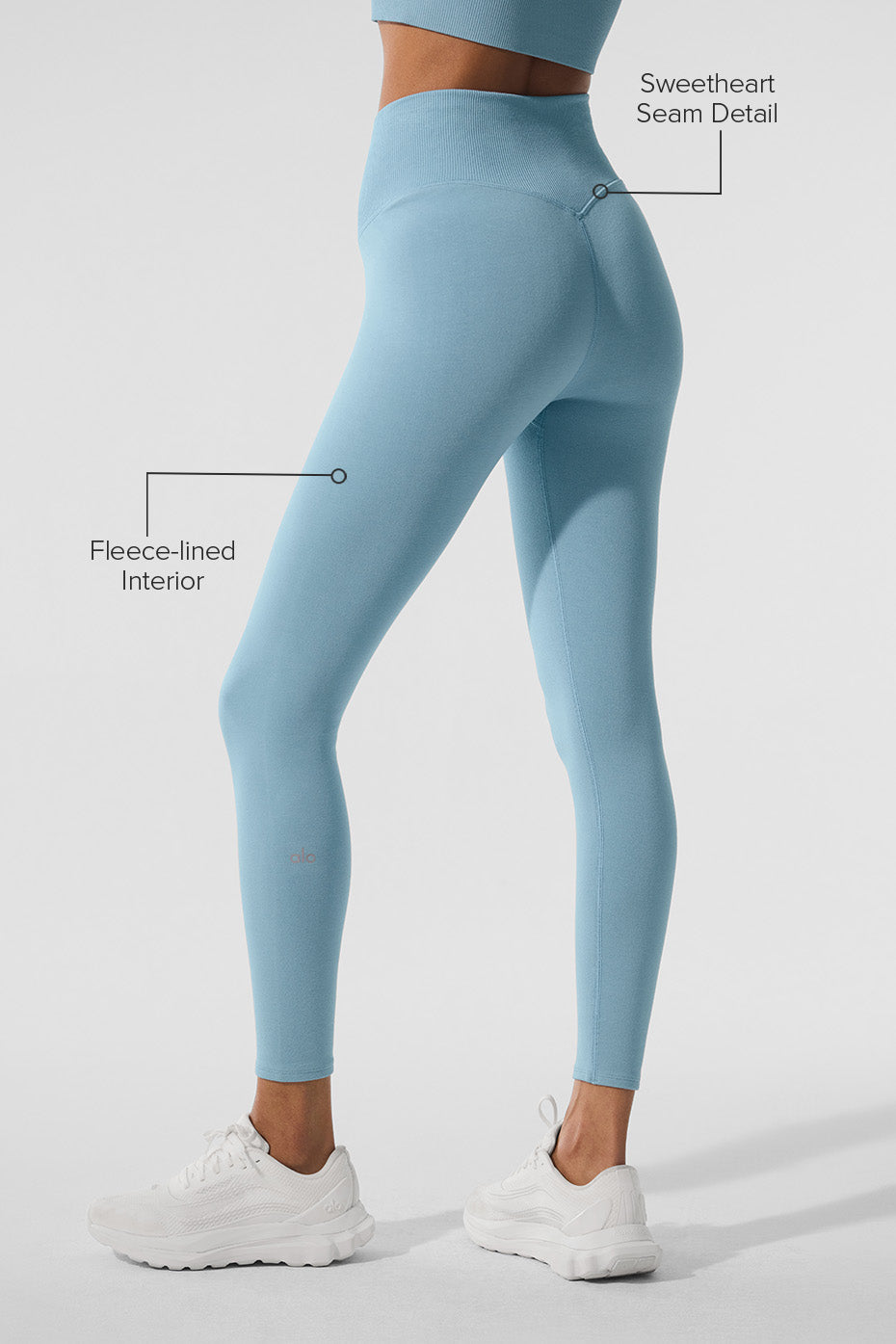 Seamless Winter Warm Plush High-Waist 7/8 Legging
