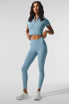 Seamless Winter Warm Plush High-Waist 7/8 Legging