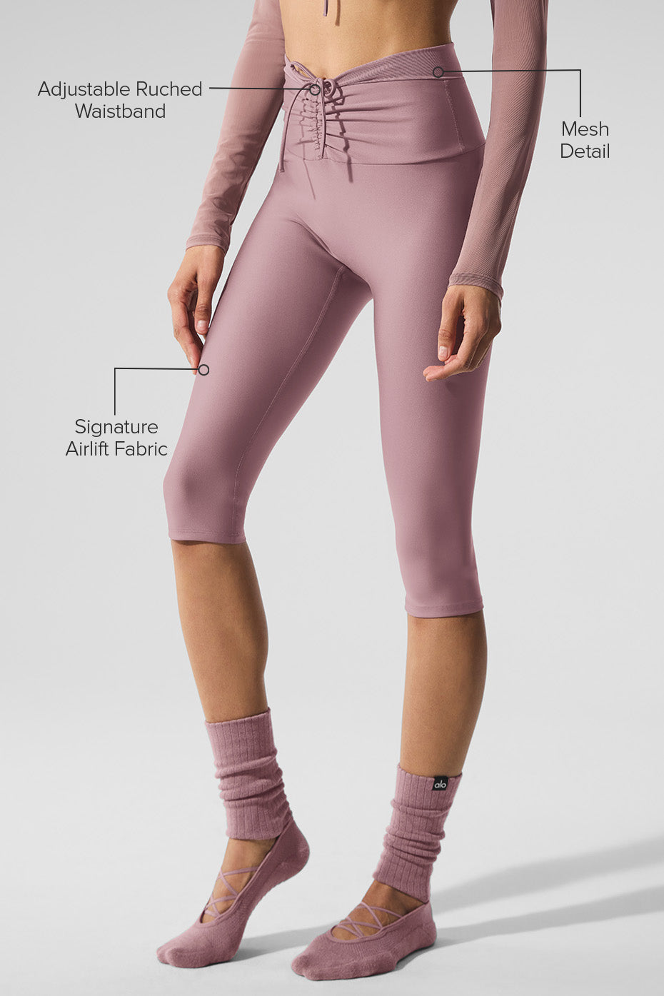 Airlift Mesh High-Waist Divine Capri