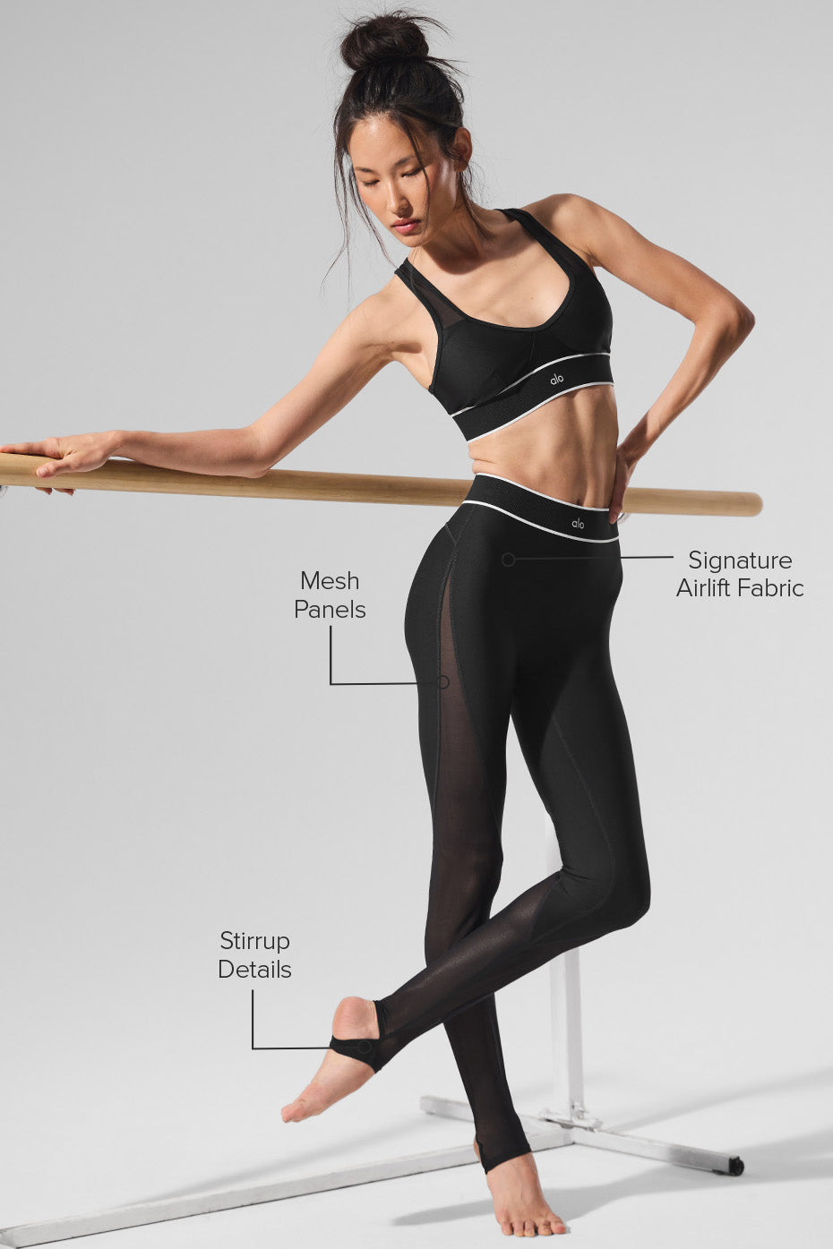 Airlift Mesh High-Waist Darling Stirrup Legging