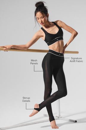 Airlift Mesh High-Waist Darling Stirrup Legging