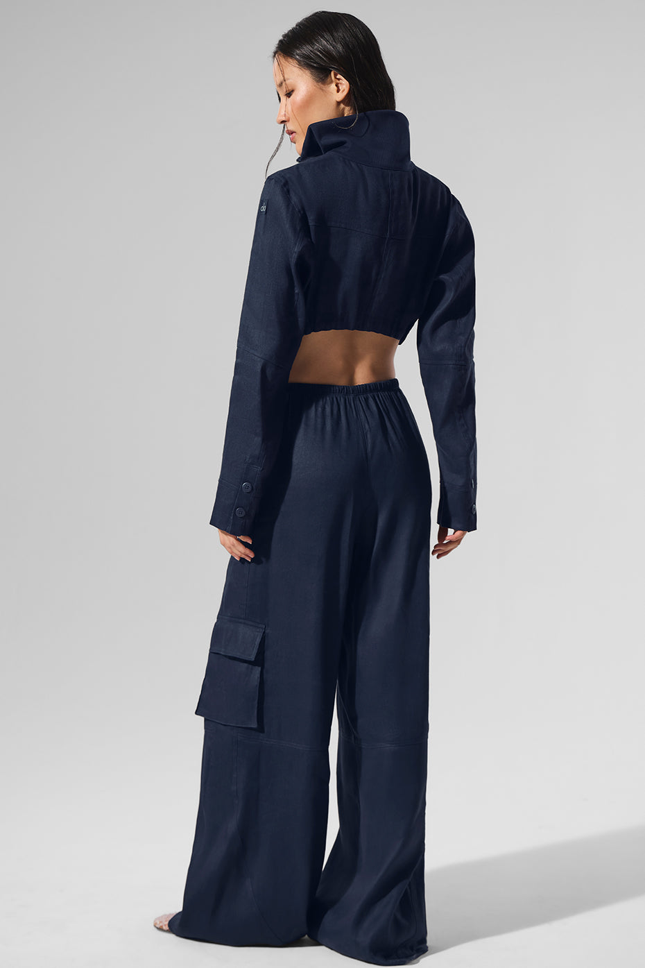 Linen Getaway Cargo Wide Leg Pant