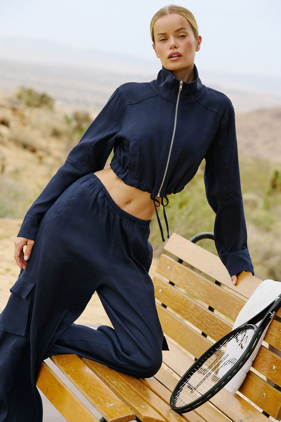 Linen Getaway Cargo Wide Leg Pant