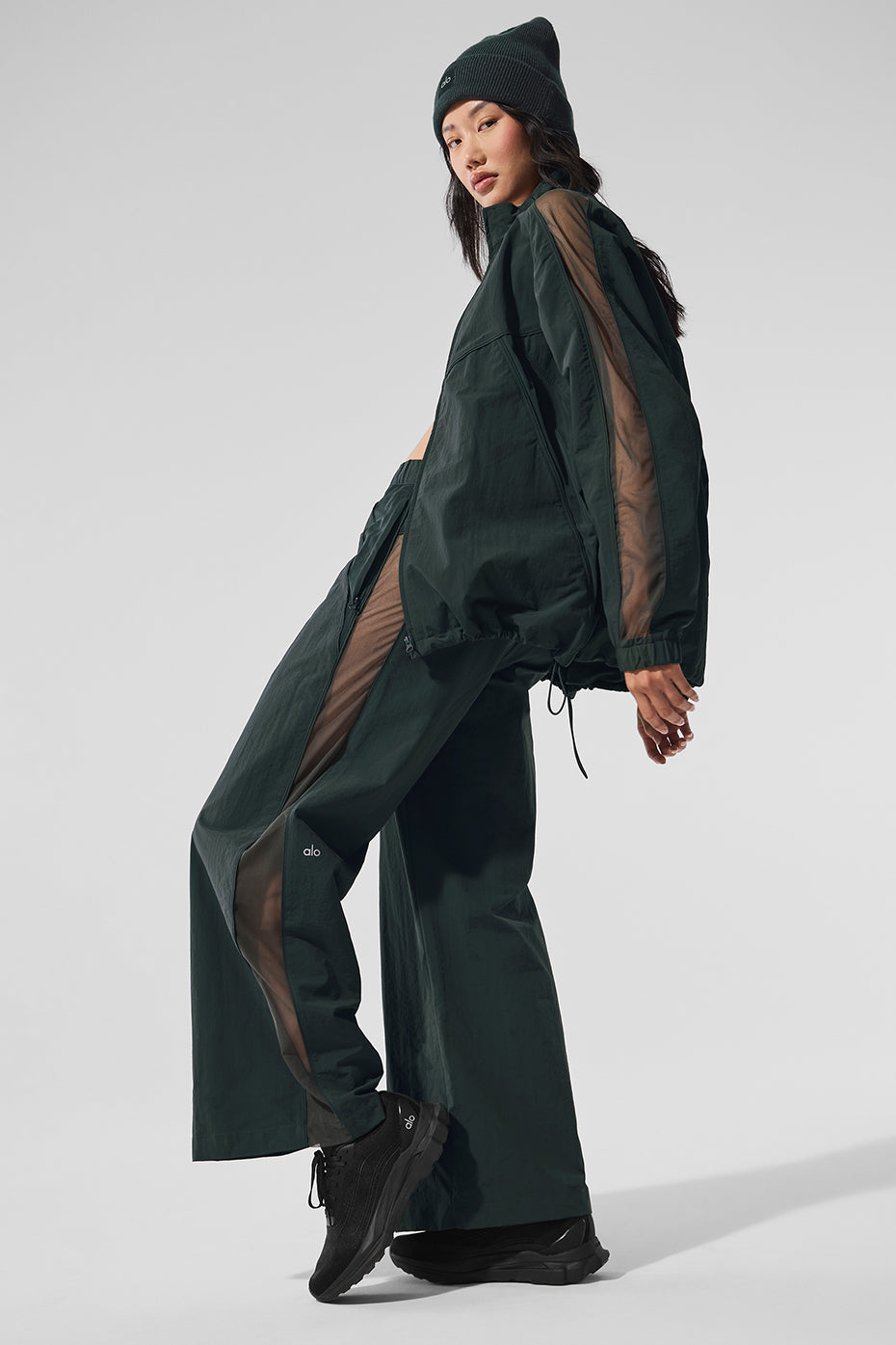 High-Waist Origin Wide Leg Track Pant