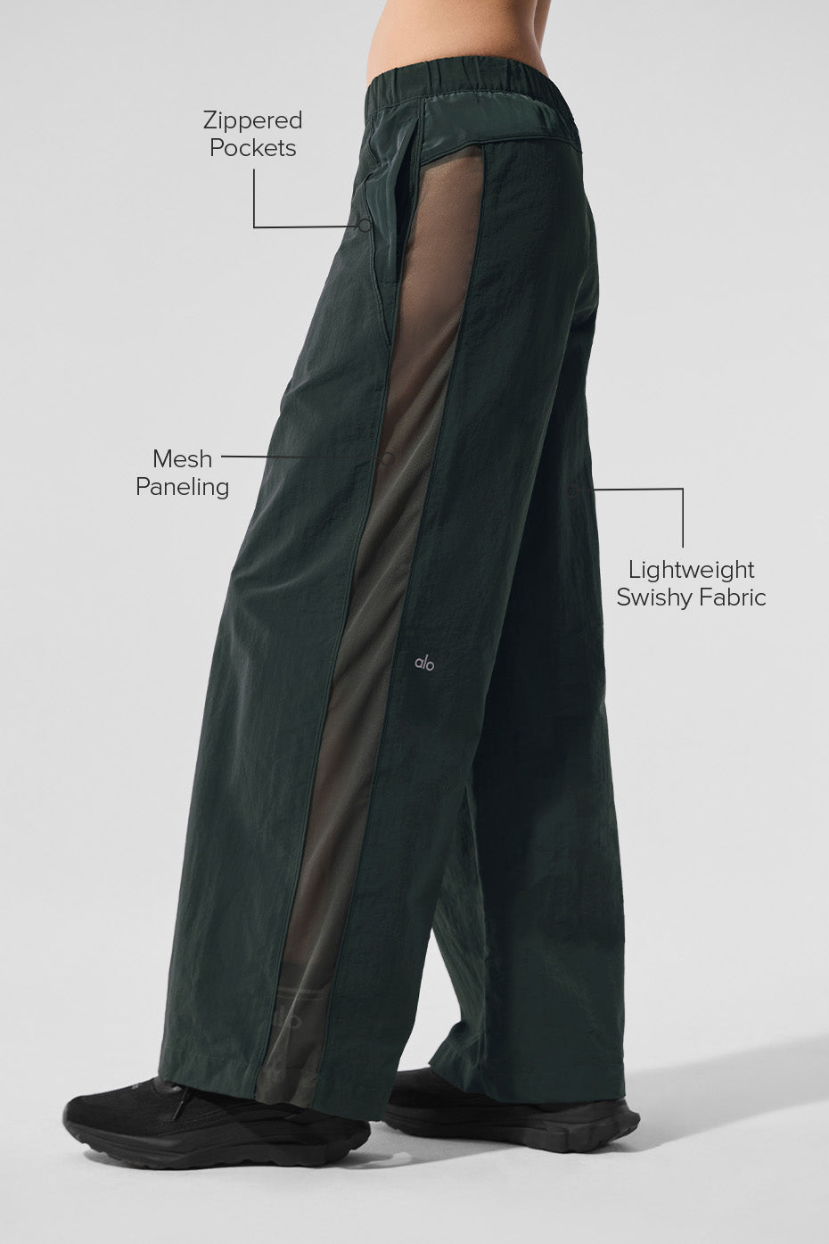 High-Waist Origin Wide Leg Track Pant