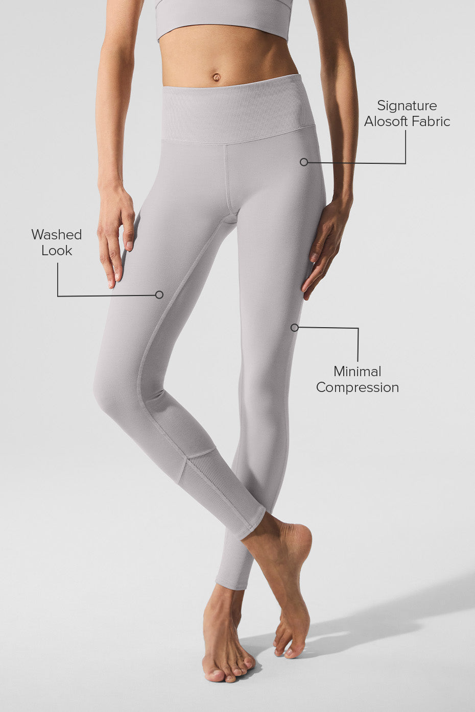 Washed Alosoft High-Waist Lounge Legging