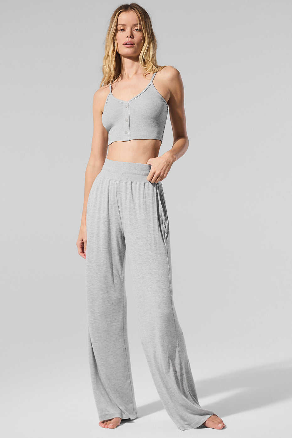 Semi-Sheer Delicate Lounge Flare Pant