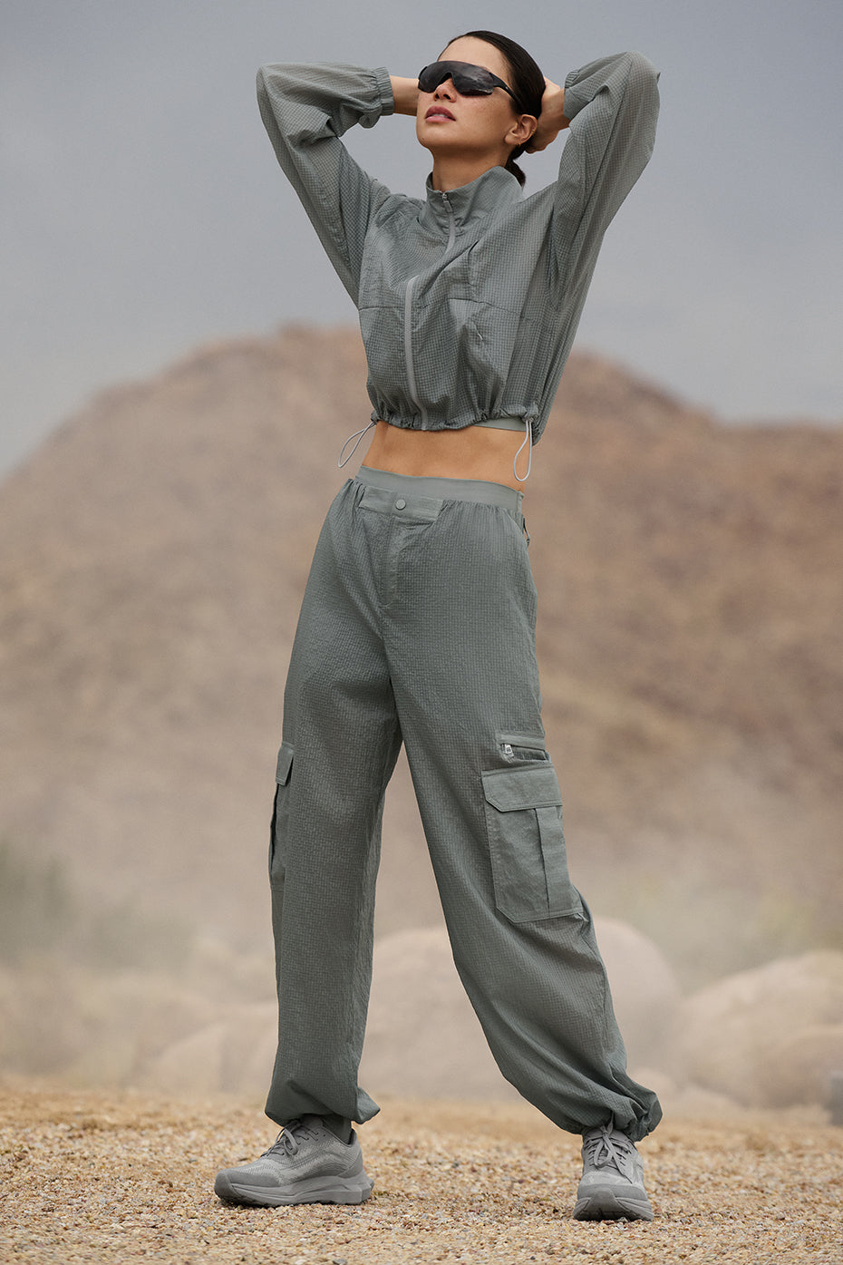 Sheer Game Time Wide Leg Jogger