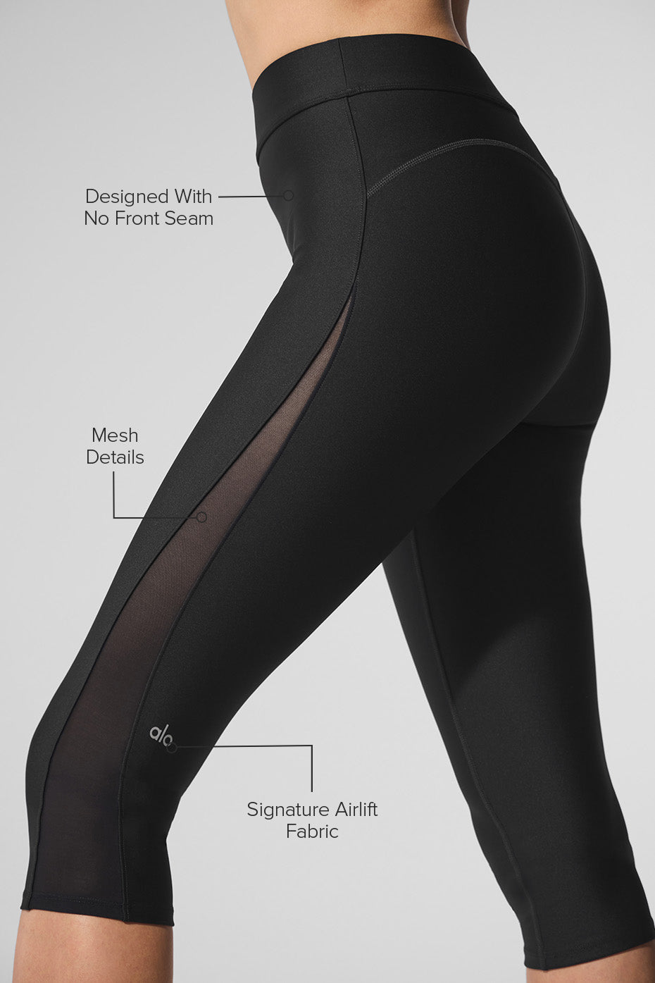 Airlift Mesh High-Waist Just Right Capri