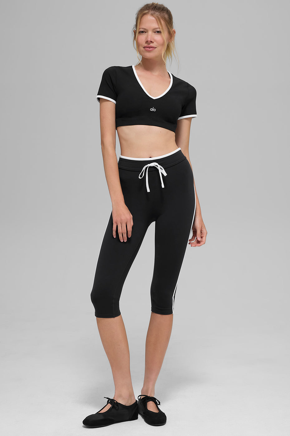 Airbrush High-Waist Race Pace Capri