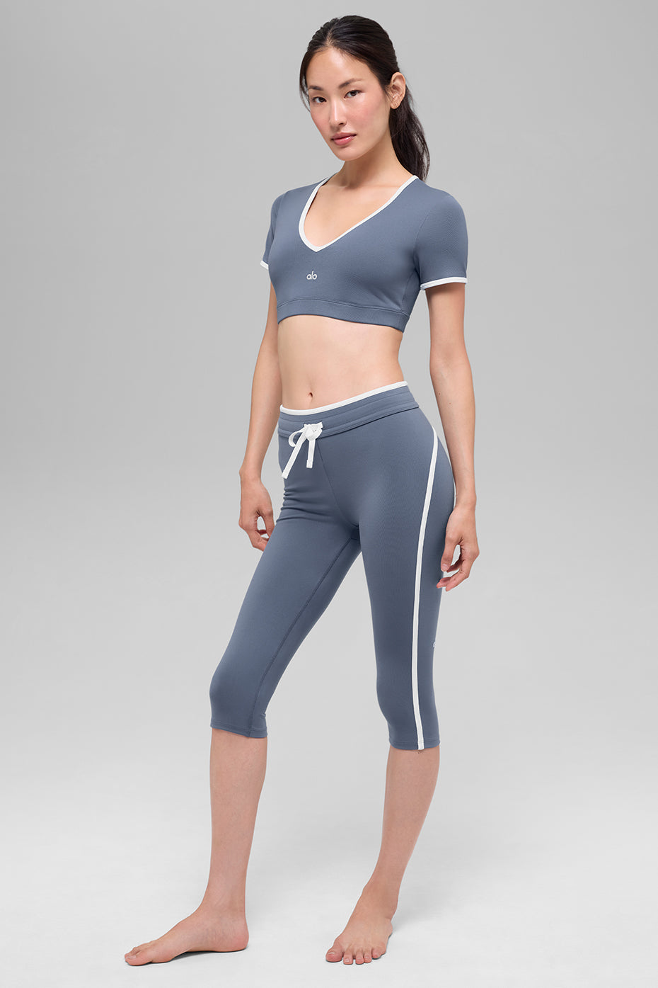 Airbrush High-Waist Race Pace Capri