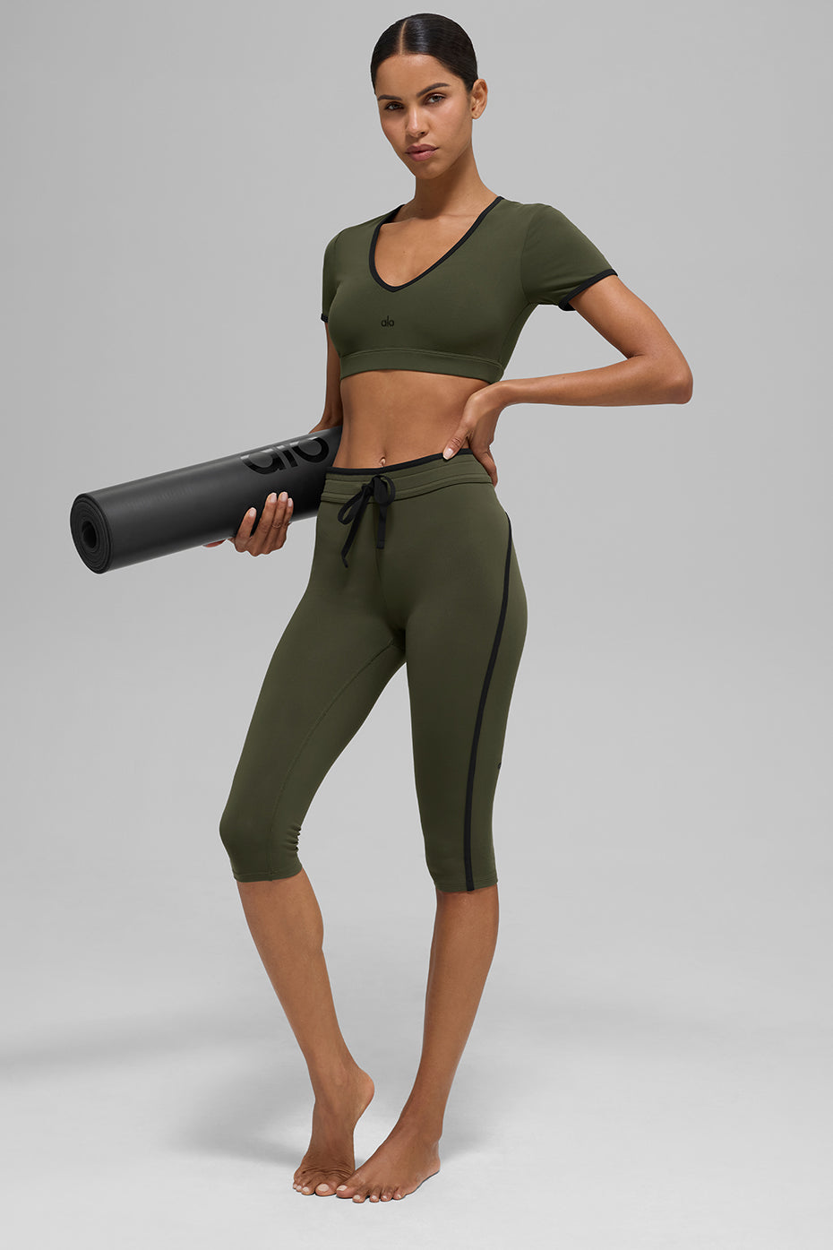 Airbrush High-Waist Race Pace Capri