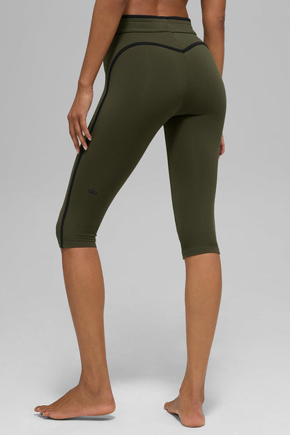 Airbrush High-Waist Race Pace Capri