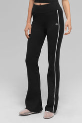 Ribbed Sweater Knit Highline Flare Pant
