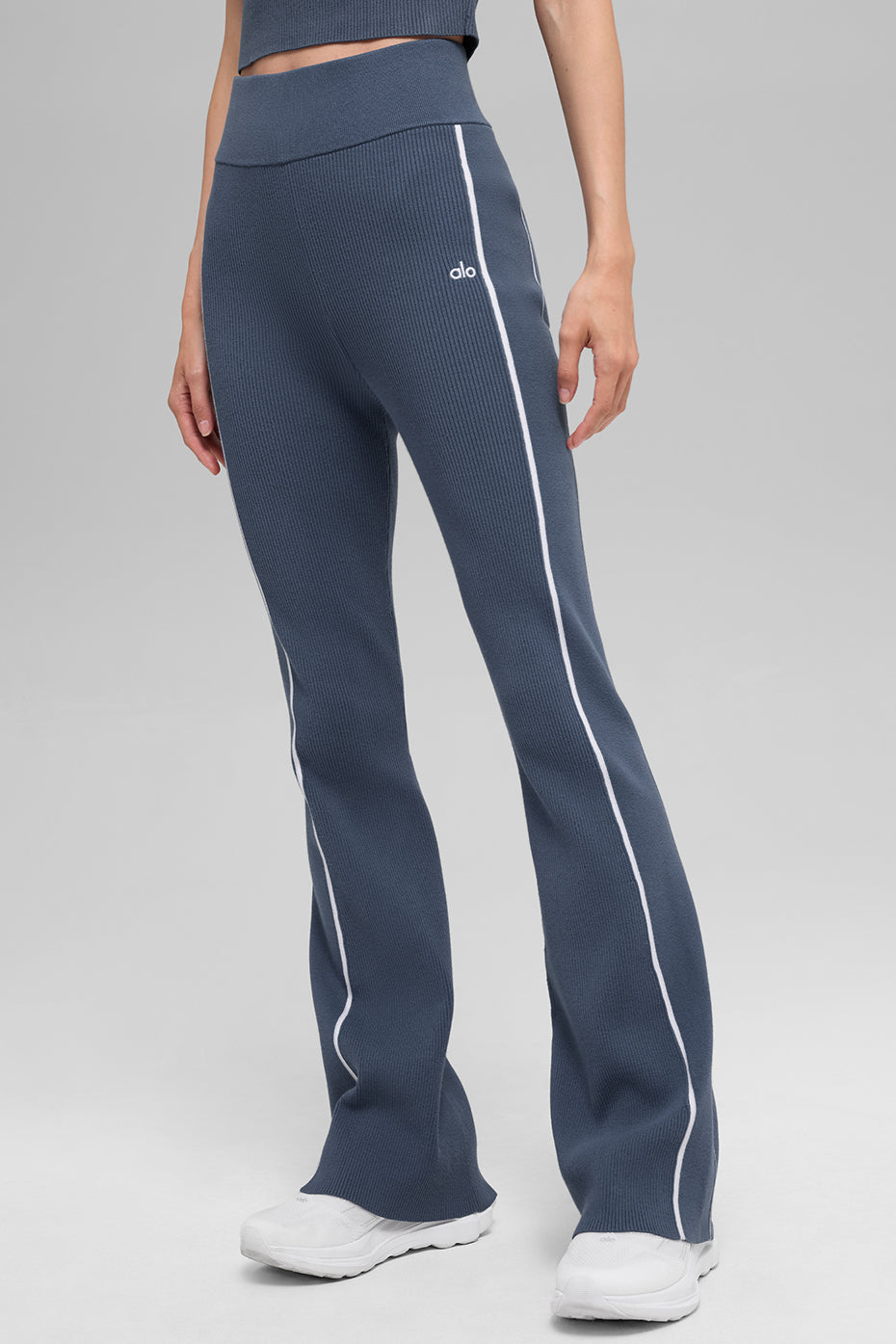 Ribbed Sweater Knit Highline Flare Pant