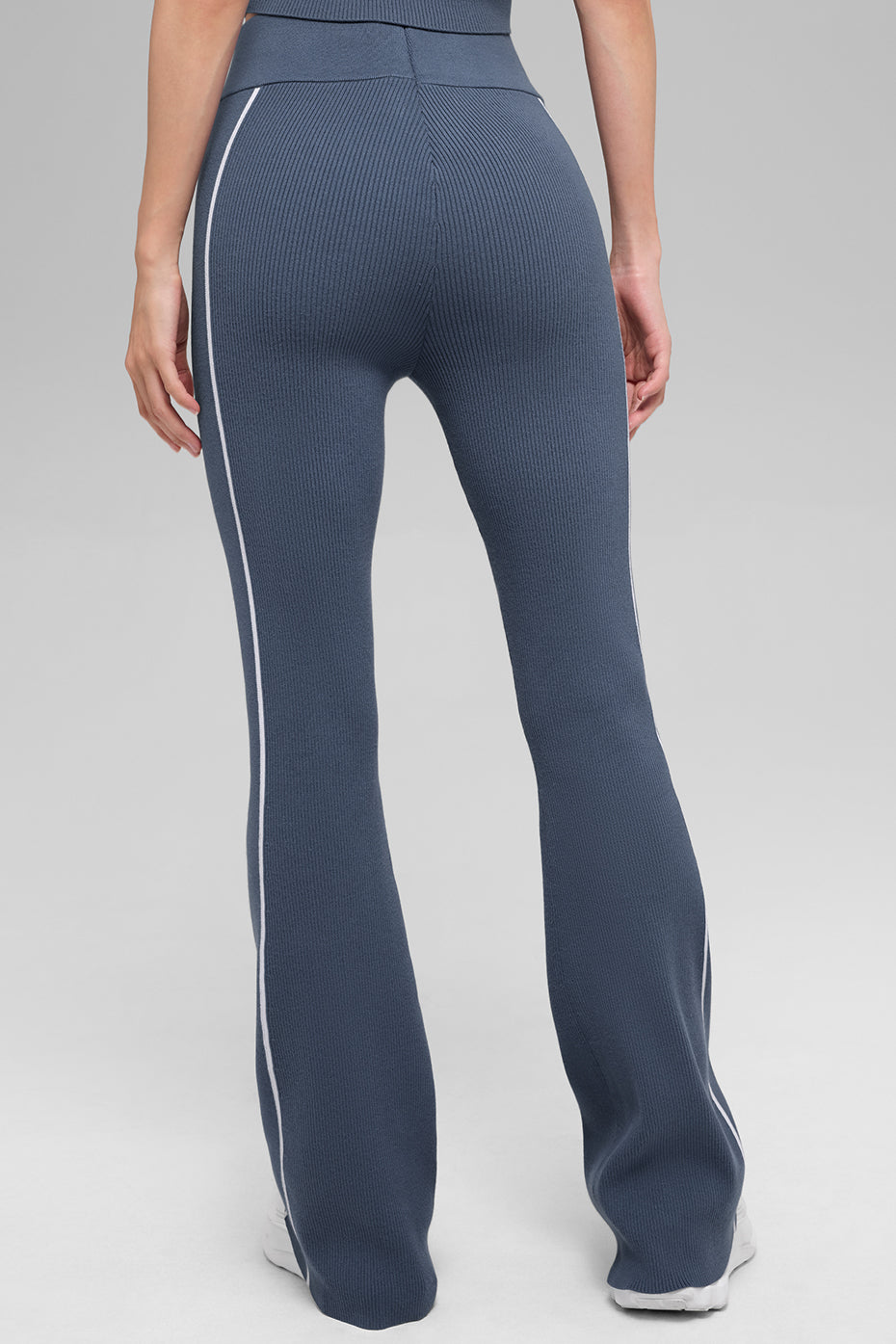 Ribbed Sweater Knit Highline Flare Pant