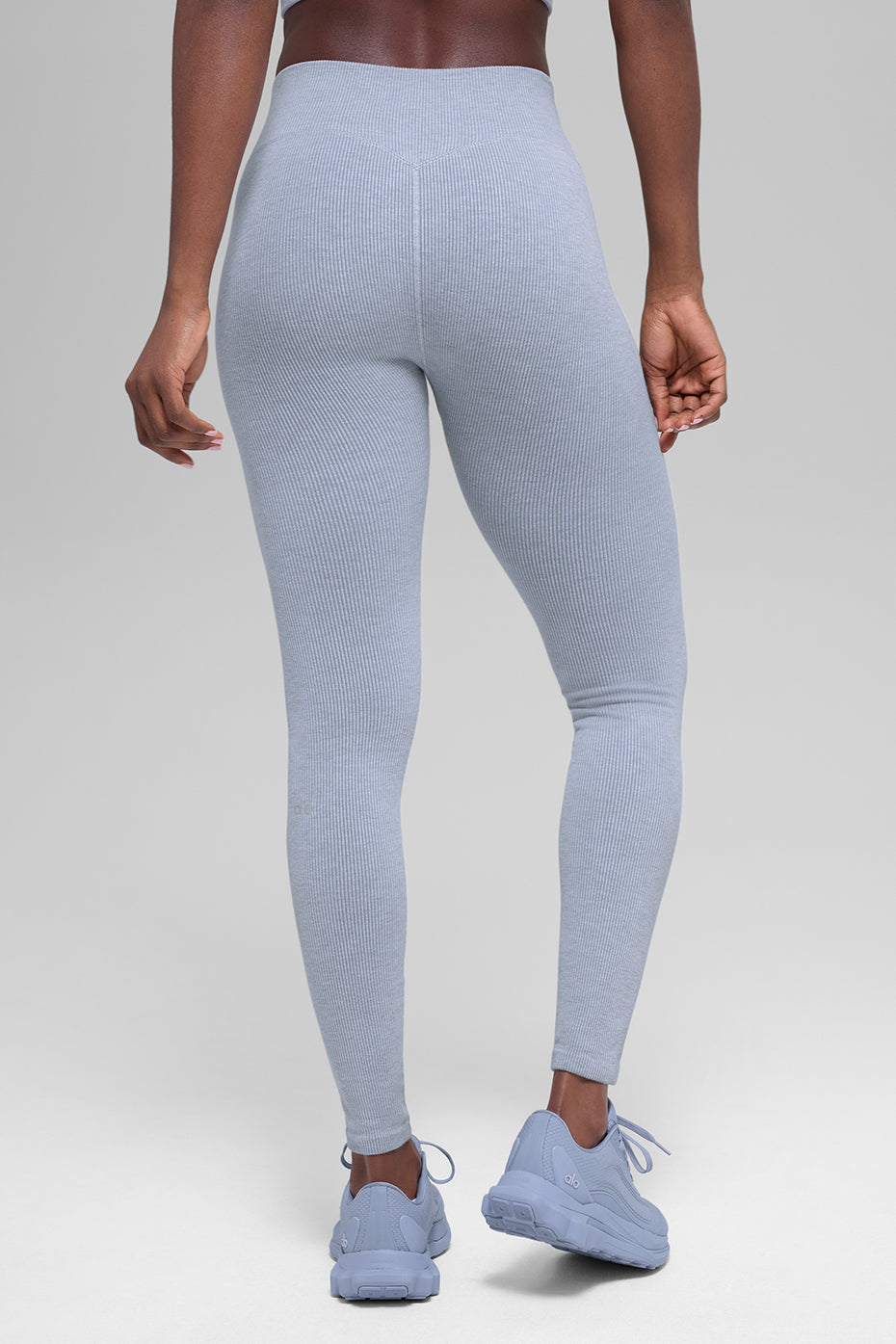 Seamless High-Waist Two Tone Rib Legging