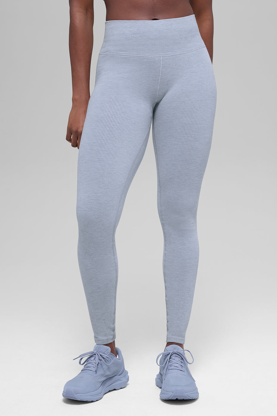 Seamless High-Waist Two Tone Rib Legging