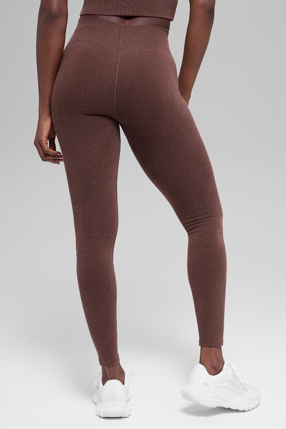 Seamless High-Waist Two Tone Rib Legging