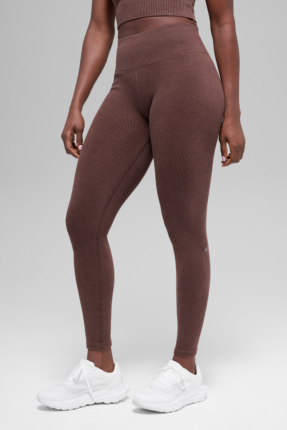 Seamless High-Waist Two Tone Rib Legging