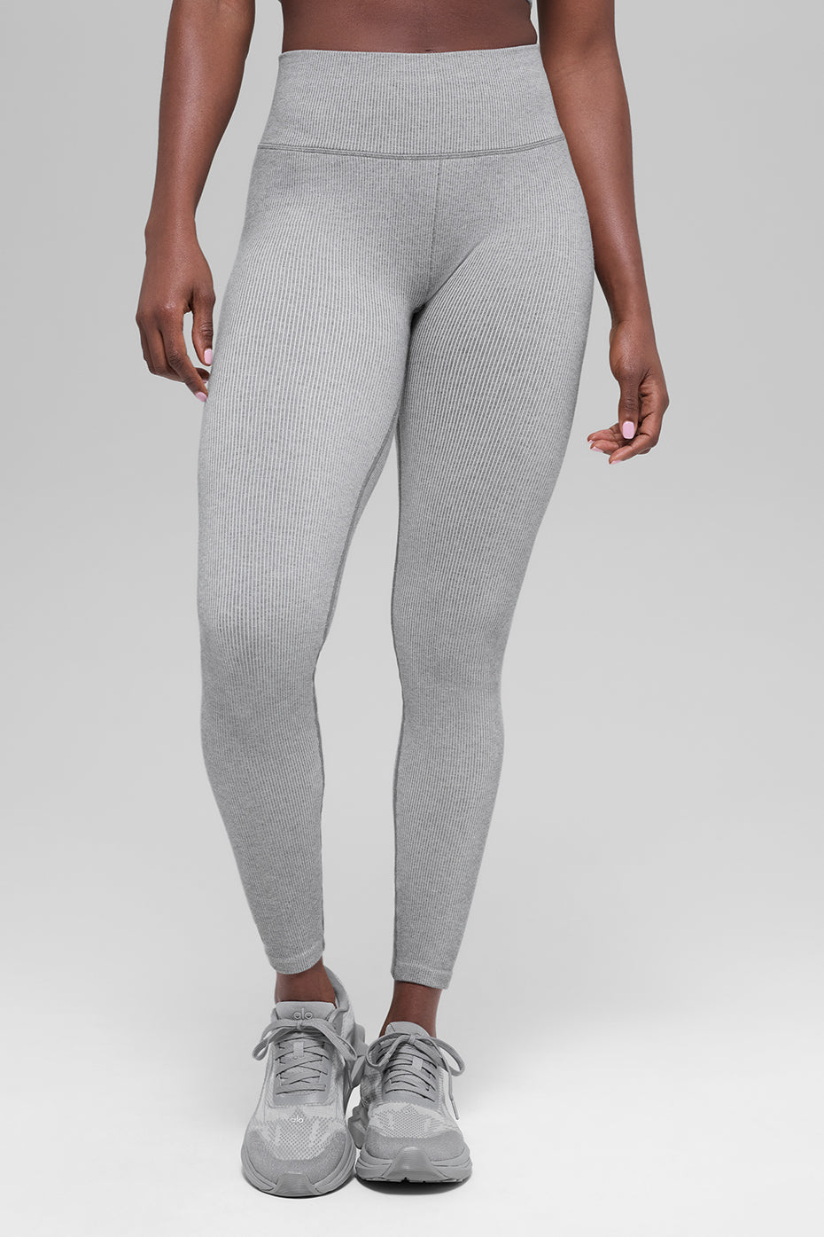 Seamless High-Waist Two Tone Rib Legging