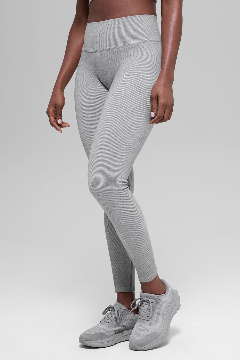 Seamless High-Waist Two Tone Rib Legging