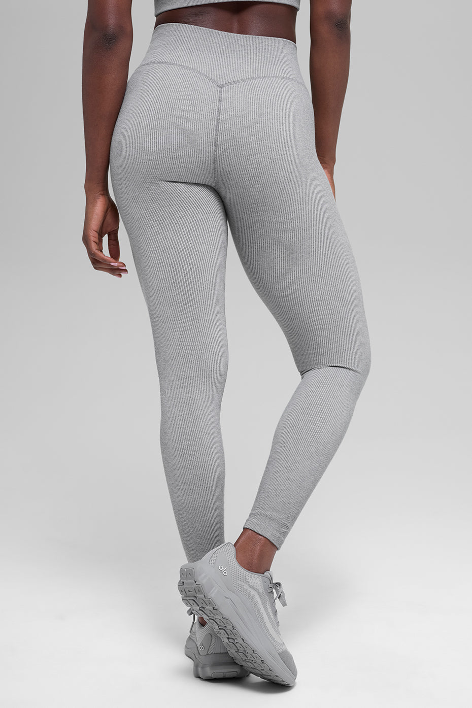 Seamless High-Waist Two Tone Rib Legging
