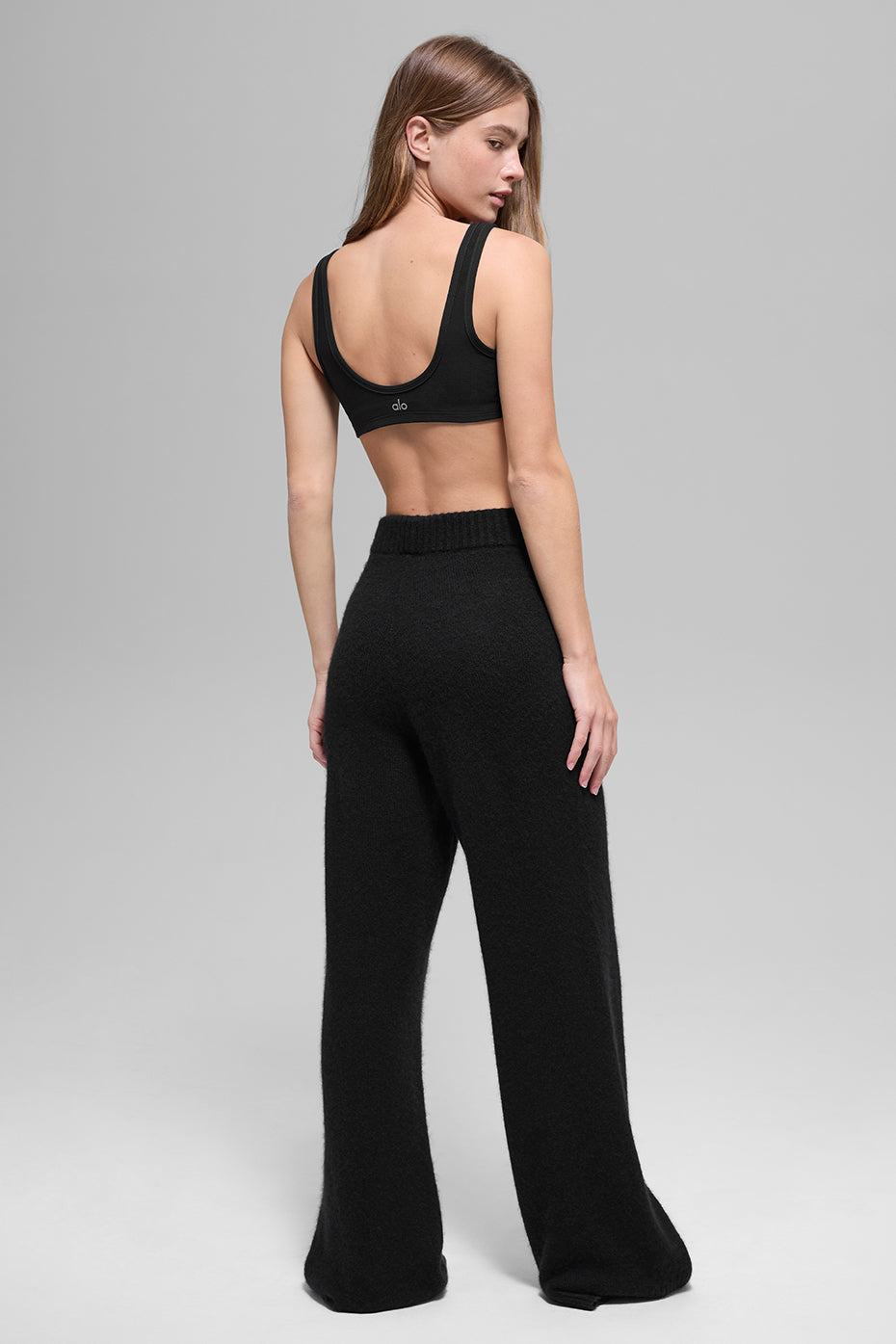 Wool Cashmere High-Waist New Class Wide Leg Pant