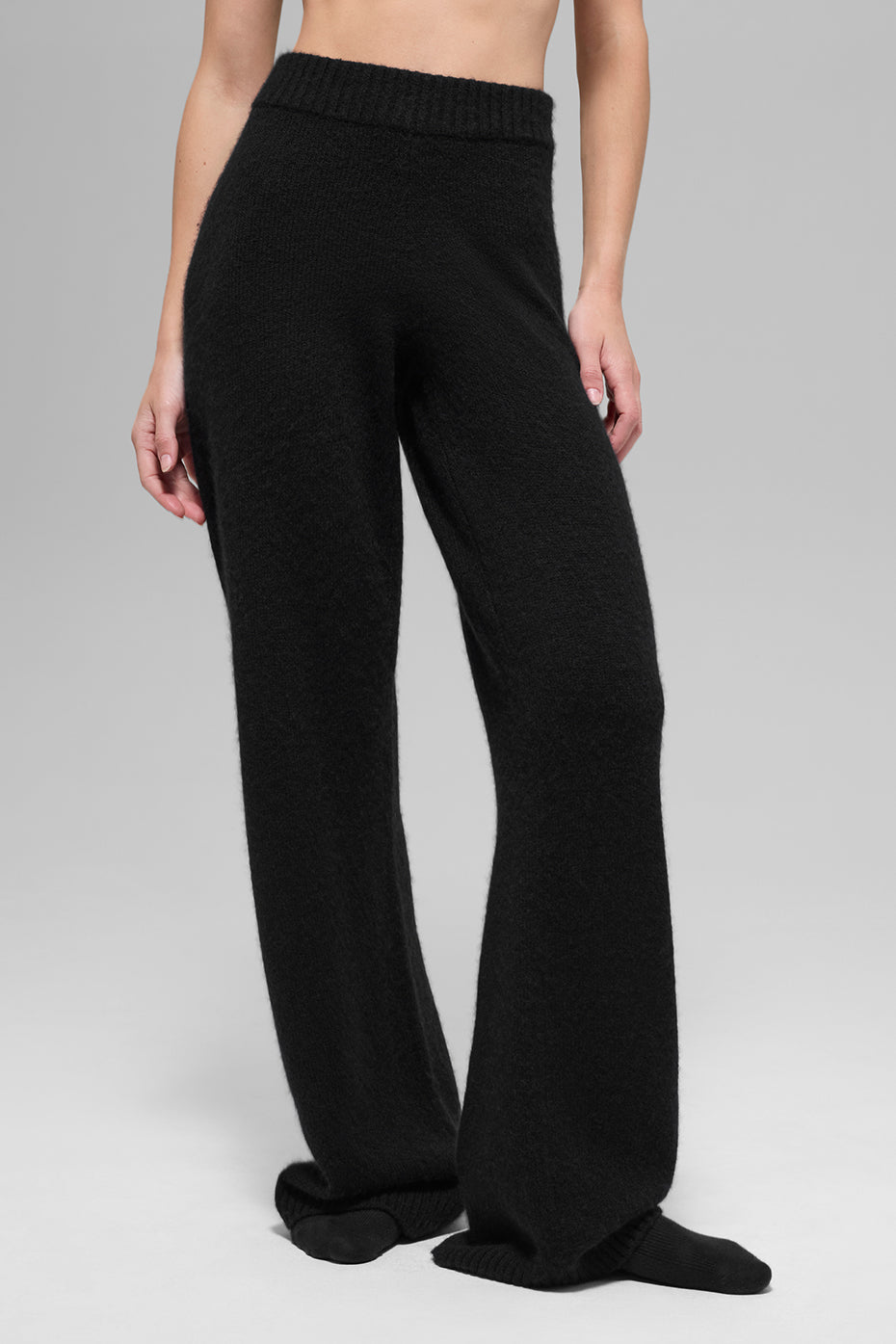 Wool Cashmere High-Waist New Class Wide Leg Pant